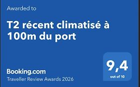 T2 récent climatisé à 100m du port